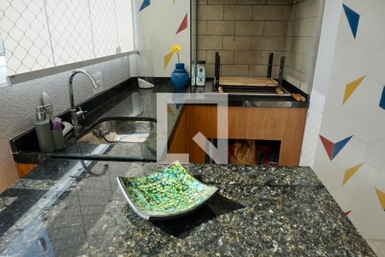 Churrasqueira varanda de apartamento à venda com 2 quartos, 95m² em Santo Amaro, São Paulo
