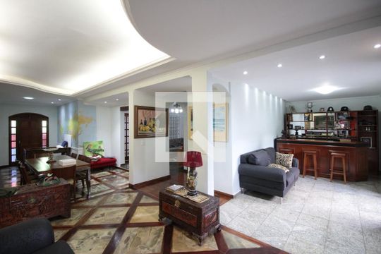 Sala de Estar de casa à venda com 4 quartos, 493m² em Castelo, Belo Horizonte