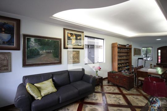 Sala de Estar de casa à venda com 4 quartos, 493m² em Castelo, Belo Horizonte