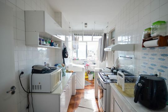 Cozinha e Área de Serviço de apartamento à venda com 3 quartos, 78m² em Tijuca, Rio de Janeiro