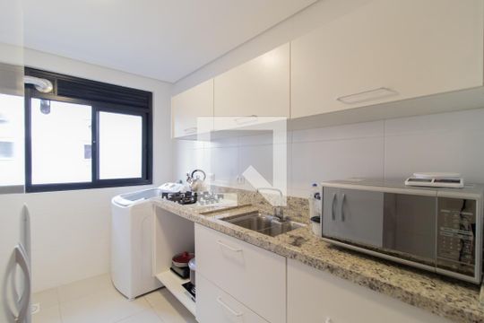 Cozinha e Área de Serviço de apartamento para alugar com 1 quarto, 60m² em Jardim Botânico, Porto Alegre