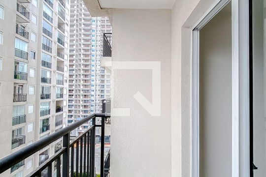 Varanda da Sala de apartamento à venda com 1 quarto, 37m² em Brás, São Paulo