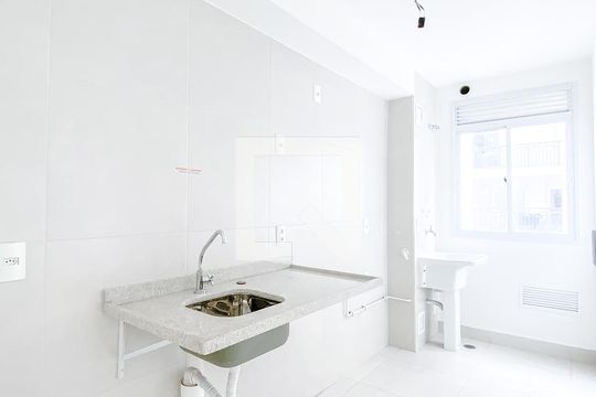 Cozinha de apartamento à venda com 1 quarto, 37m² em Brás, São Paulo