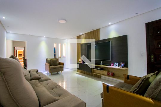 Sala de casa à venda com 3 quartos, 244m² em Vila Mazzei, Santo André