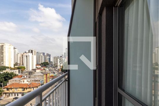 Varanda da Sala de kitnet/studio à venda com 1 quarto, 29m² em Vila Nova Conceição, São Paulo