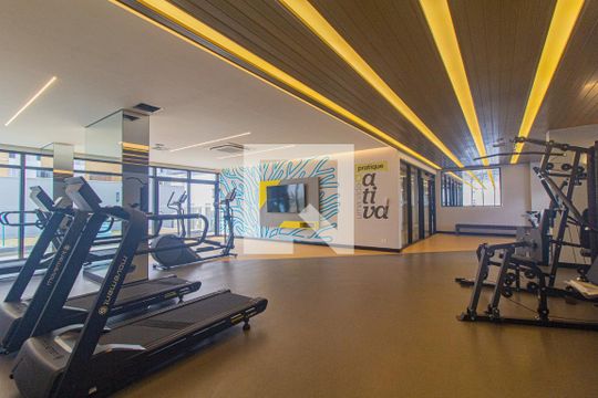 Área comum - Academia de kitnet/studio para alugar com 1 quarto, 17m² em Centro, Curitiba