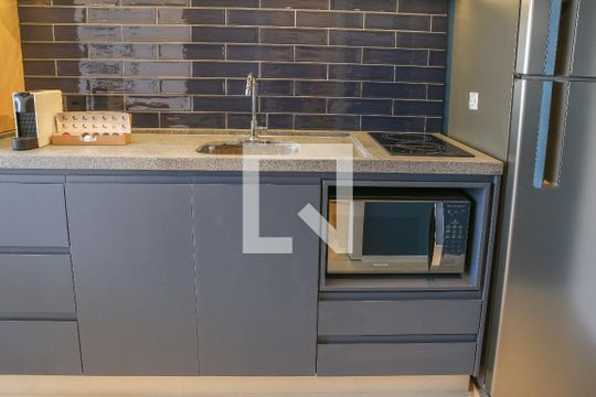 Cozinha de kitnet/studio à venda com 1 quarto, 25m² em Perdizes, São Paulo