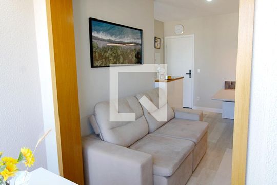 Varanda da Sala de apartamento à venda com 2 quartos, 56m² em Vila Andrade, São Paulo