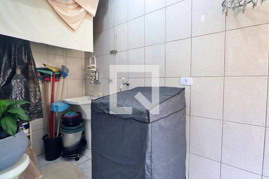 Área de Serviço de apartamento à venda com 3 quartos, 74m² em Vila Guiomar, Santo André