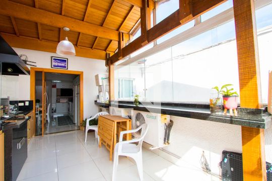 Espaço gourmet de apartamento à venda com 3 quartos, 200m² em Vila Pires, Santo André