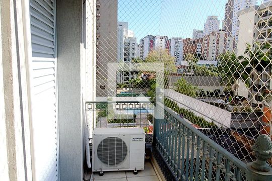 Varanda da Suíte 3 de apartamento para alugar com 3 quartos, 127m² em Real Parque, São Paulo