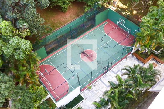 Quarto vista de apartamento à venda com 1 quarto, 58m² em Vila Andrade, São Paulo
