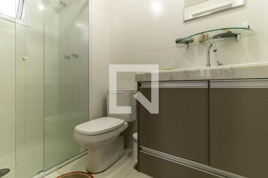 Banheiro da Suíte de apartamento à venda com 2 quartos, 65m² em Santa Efigênia, São Paulo