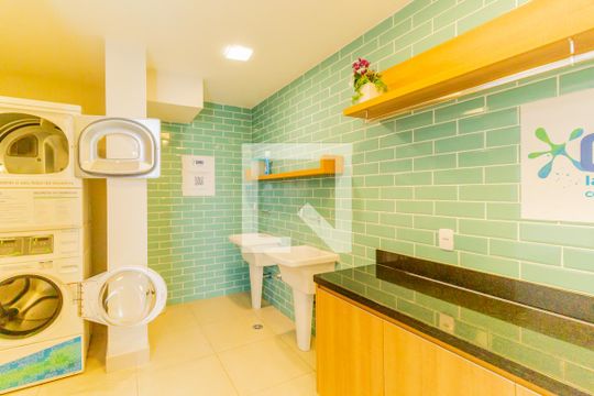Área comum - Lavanderia de kitnet/studio à venda com 1 quarto, 28m² em Bela Vista, São Paulo