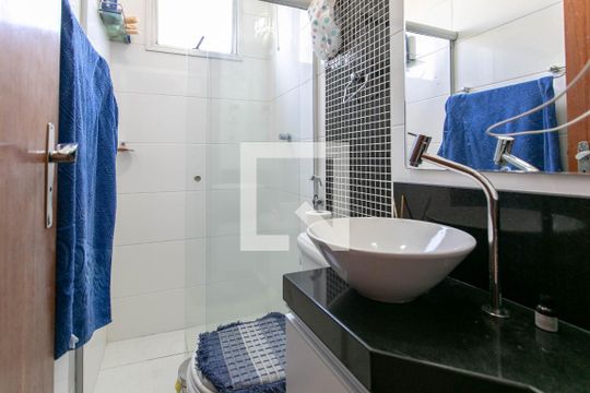 Banheiro da Suíte de apartamento para alugar com 3 quartos, 115m² em Dona Clara, Belo Horizonte