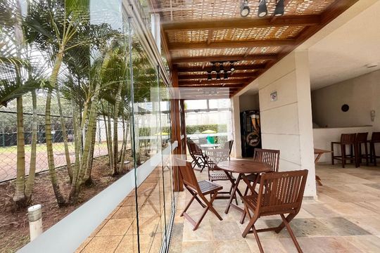 Área comum - Churrasqueira de apartamento para alugar com 2 quartos, 67m² em Bosque, Campinas