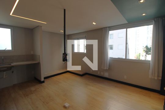 Sala de apartamento à venda com 1 quarto, 34m² em Jardim Taquaral, São Paulo