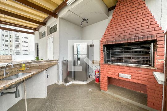 Área comum - Churrasqueira de apartamento para alugar com 3 quartos, 140m² em Jardim Astúrias, Guarujá