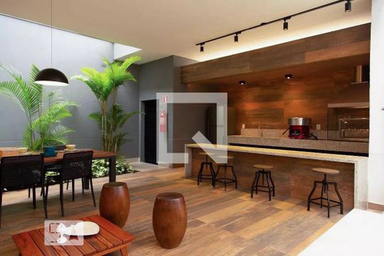 Área comum  de kitnet/studio para alugar com 1 quarto, 34m² em Indianópolis, São Paulo