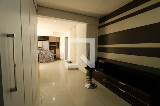 Sala de apartamento à venda com 1 quarto, 48m² em Centro, Santo André