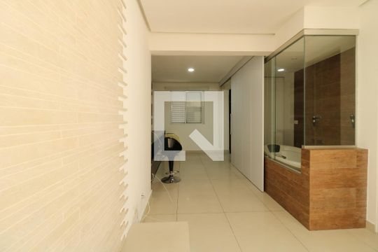 Sala de apartamento à venda com 1 quarto, 48m² em Centro, Santo André