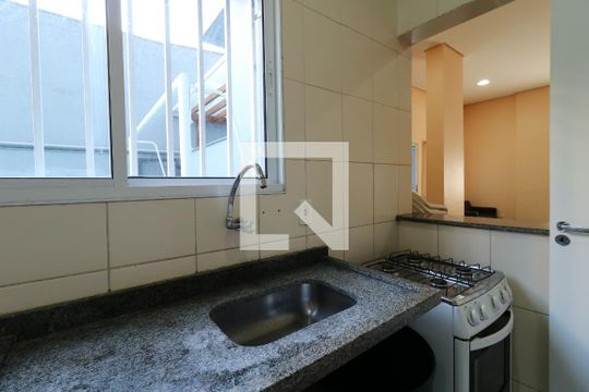 Salão de Festas - Cozinha de apartamento à venda com 1 quarto, 48m² em Centro, Santo André