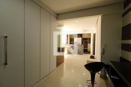 Sala de apartamento à venda com 1 quarto, 48m² em Centro, Santo André