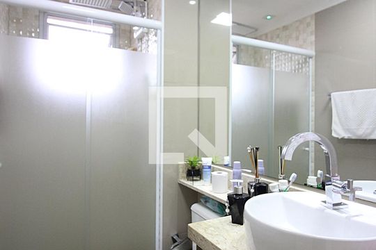Banheiro Social de apartamento para alugar com 2 quartos, 98m² em Centro, São Bernardo do Campo