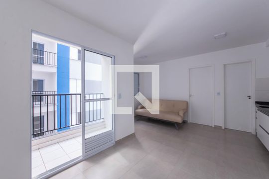Sala - Cozinha Integrada de apartamento para alugar com 1 quarto, 33m² em Ipiranga, São Paulo