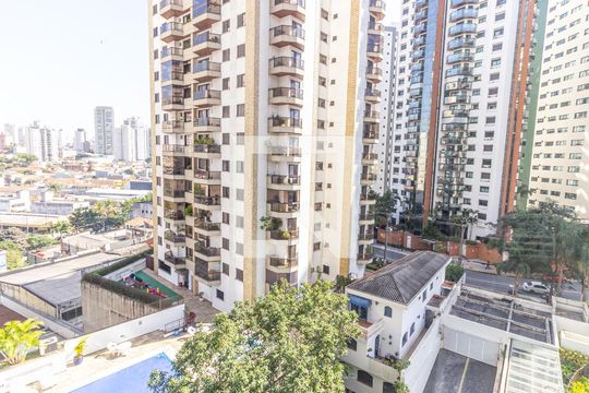 Varanda gourmet - Vista de kitnet/studio para alugar com 1 quarto, 55m² em Vila Regente Feijó, São Paulo