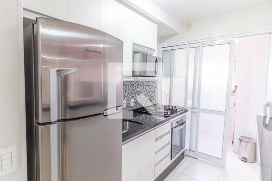 Cozinha de kitnet/studio para alugar com 1 quarto, 55m² em Vila Regente Feijó, São Paulo