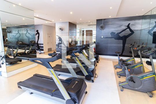 Área comum - Academira de kitnet/studio para alugar com 1 quarto, 55m² em Vila Regente Feijó, São Paulo