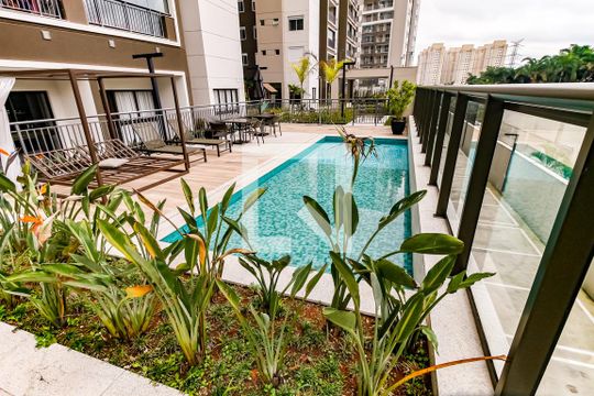 Área comum - Piscina de apartamento à venda com 3 quartos, 76m² em Vila Andrade, São Paulo