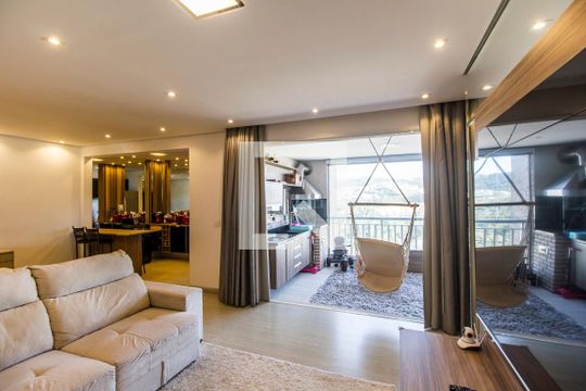 Sala de TV de apartamento à venda com 3 quartos, 116m² em Centro de Apoio I (alphaville), Santana de Parnaíba