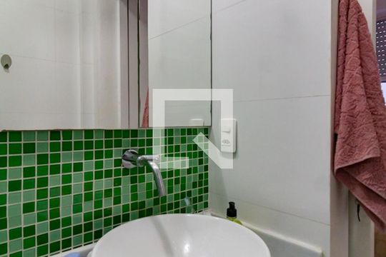 Detalhe do banheiro de kitnet/studio para alugar com 1 quarto, 40m² em Ipanema, Rio de Janeiro