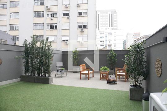 Área comum de apartamento à venda com 1 quarto, 42m² em Independência, Porto Alegre