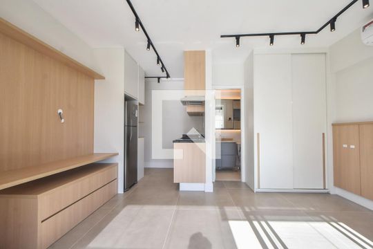 Sala de apartamento à venda com 1 quarto, 31m² em Campo Belo, São Paulo