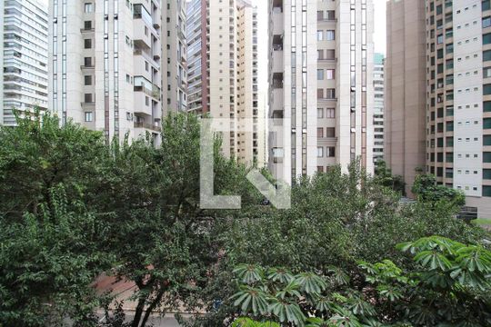 Vista de apartamento para alugar com 1 quarto, 79m² em Indianópolis, São Paulo