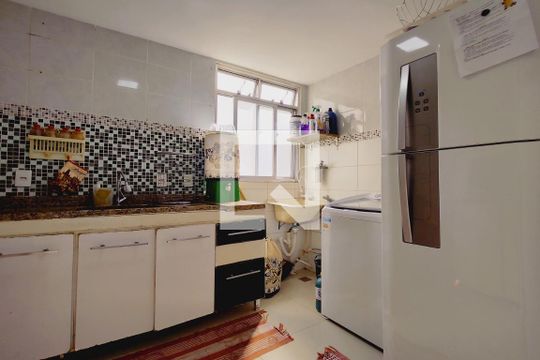 Cozinha - Armários de apartamento à venda com 3 quartos, 53m² em Jacarepaguá, Rio de Janeiro