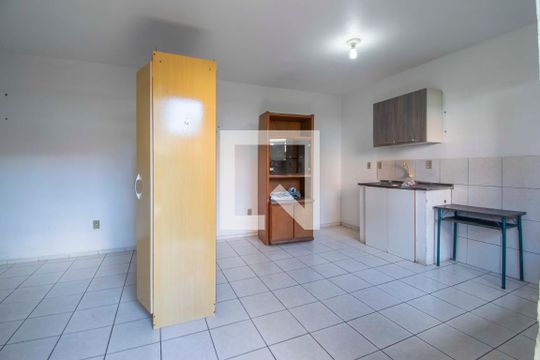 Sala/Cozinha de kitnet/studio para alugar com 1 quarto, 28m² em Nossa Senhora das Graças, Canoas