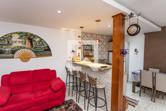 Sala de casa para alugar com 1 quarto, 32m² em Vila America, São Paulo