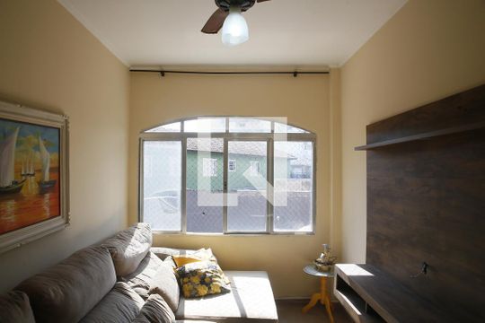 Sala de apartamento para alugar com 1 quarto, 59m² em Nova Mirim, Praia Grande