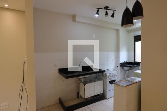 Cozinha de apartamento para alugar com 2 quartos, 49m² em Parque Residencial Lagoinha, Ribeirão Preto