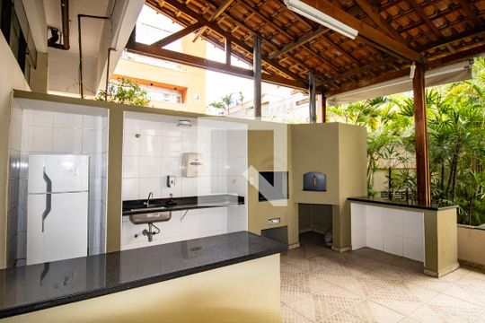 Área comum- churrasqueira de kitnet/studio à venda com 1 quarto, 37m² em Indianópolis, São Paulo
