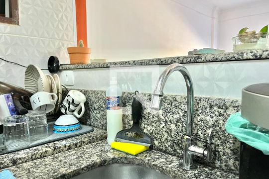 Cozinha de apartamento à venda com 2 quartos, 100m² em Mirandópolis, São Paulo