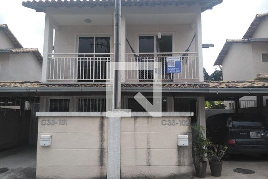 Fachada de casa de condomínio à venda com 2 quartos, 130m² em Campo Grande, Rio de Janeiro