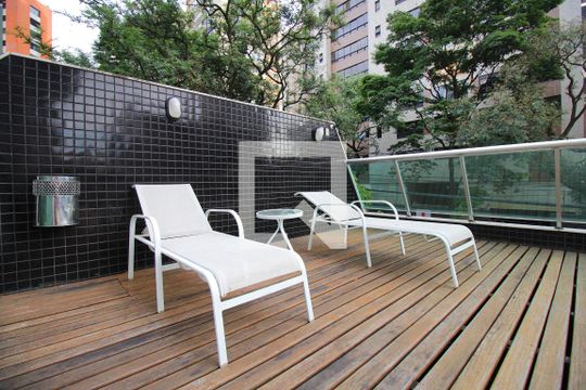 Área comum - Deck de apartamento à venda com 3 quartos, 105m² em Lourdes, Belo Horizonte