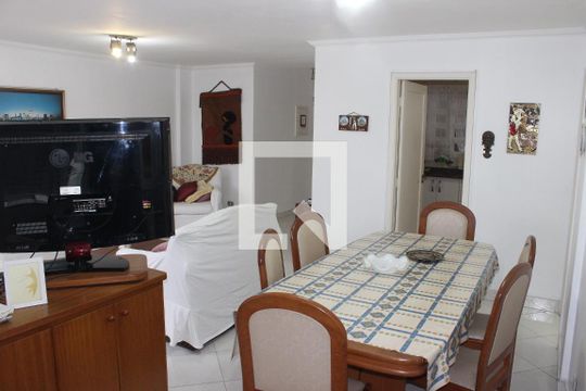 Sala de apartamento para alugar com 3 quartos, 120m² em Itararé, São Vicente