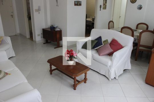 Sala de apartamento para alugar com 3 quartos, 120m² em Itararé, São Vicente