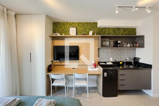 Studio de kitnet/studio para alugar com 1 quarto, 24m² em Jardim Paulistano, São Paulo